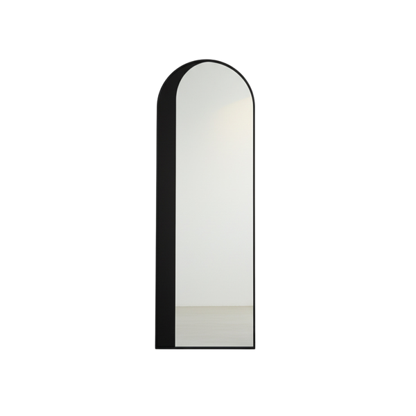 Tall Arched Full-Length Mirror Gold Metal Frame
