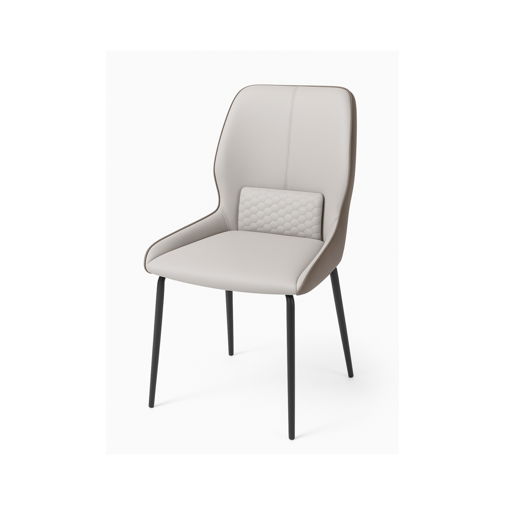 Cream Upholstered Dining Chairs (Set of 2)