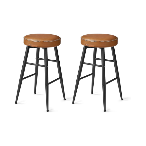 Set of 2 Backless Bar Stools
