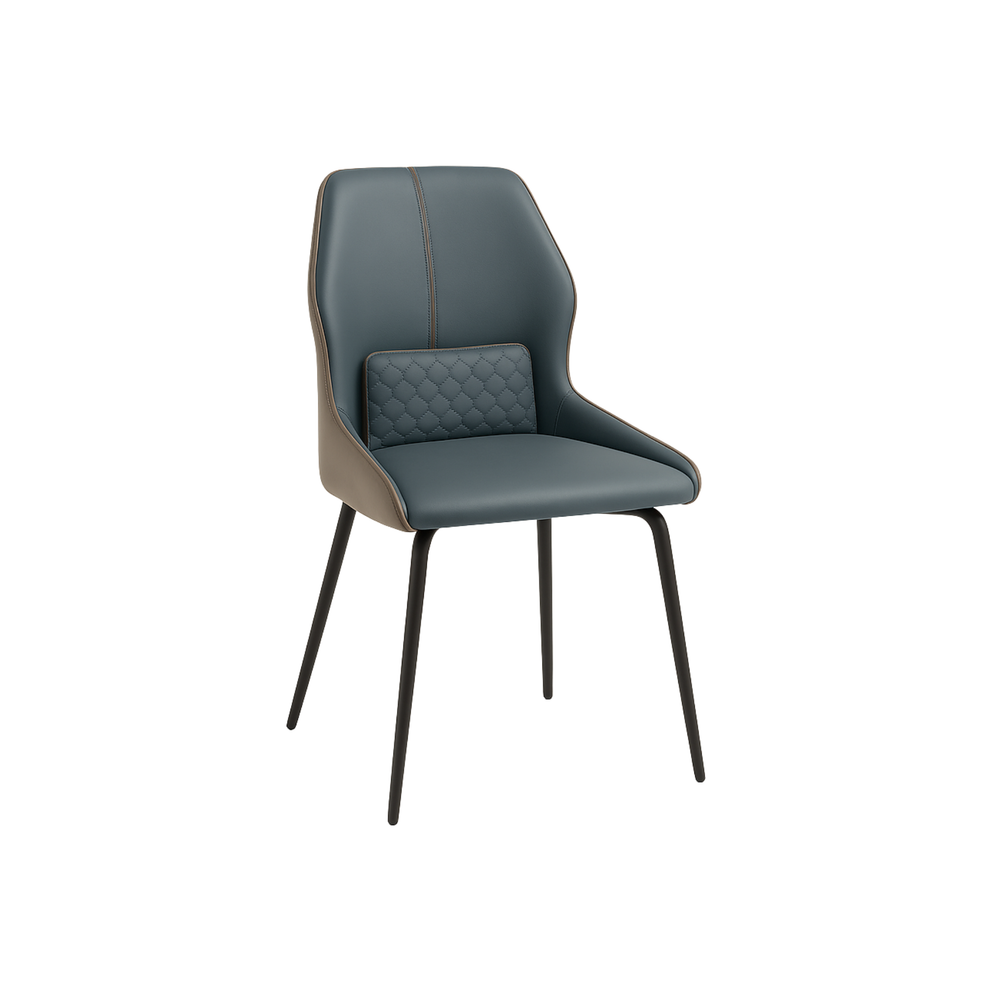 Teal Upholstered Dining Chairs (Set of 2)