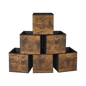 Storage Box Set of 6 - Foldable with Handles