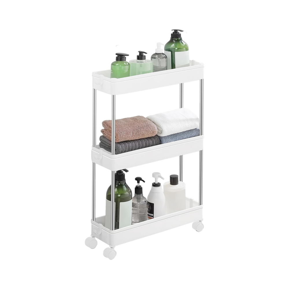 3-Tier Rolling Storage Cart with Wheels