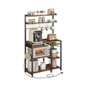 Kitchen Rack with Outlets – Vintage Brown/Ink Black - Karrari
