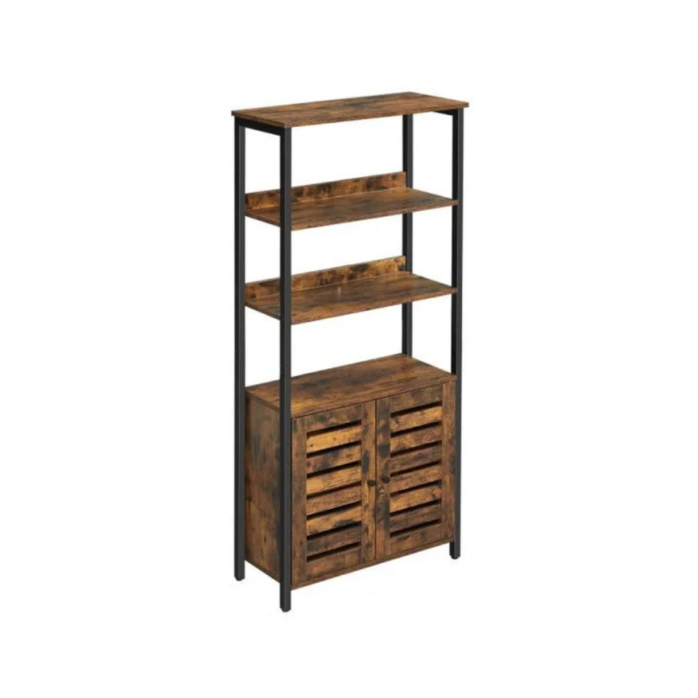 Bookshelf with Cabinet & Doors