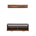 Indy – TV Storage Cabinet + Wall Shelf Set - Karrari