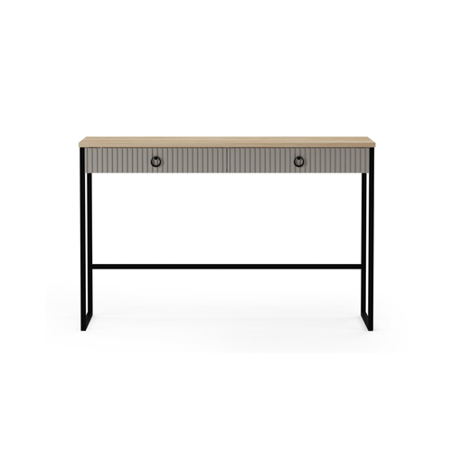 Lucrezia Console Table in Cashmere / Silverjack Oak - Karrari