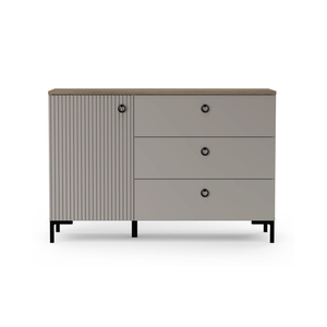 Lucrezia Sideboard – Cashmere & Silverjack Oak Finish