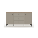 Lucrezia Storage Sideboard – Cashmere & Oak Accents - Karrari