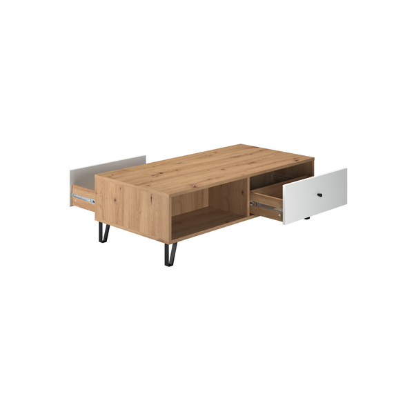Touch Coffee Table – Artisan Oak & Matt White