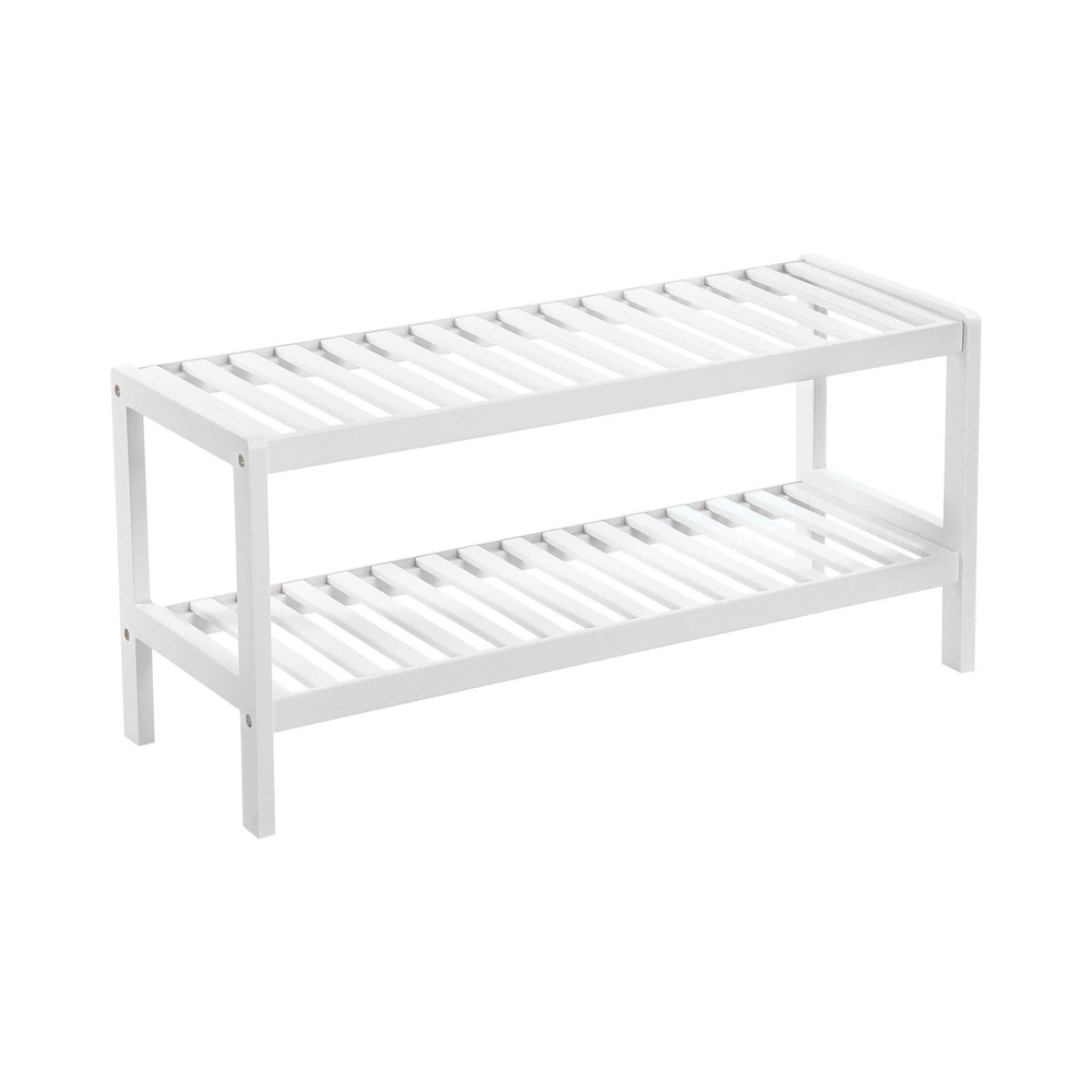 2 Tier Bamboo Shoe Rack