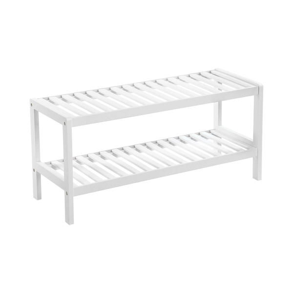 2 Tier Bamboo Shoe Rack