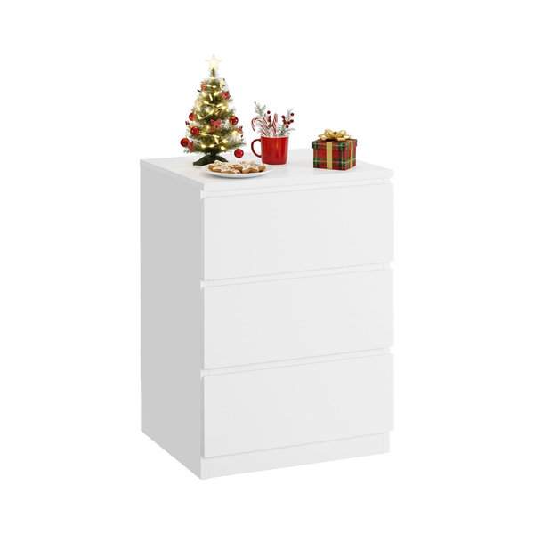 Nightstand with Charging Station – Drawers, AC & USB Ports