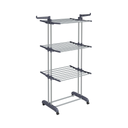 4-Tier Stainless Steel Clothes Dryer – Foldable & Movable - Karrari