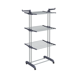 4-Tier Stainless Steel Clothes Dryer – Foldable & Movable