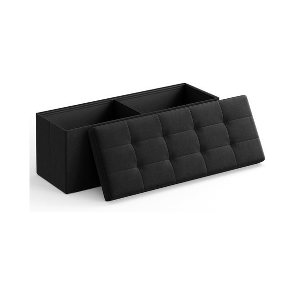 Storage Ottoman Bench – Folding Footrest Stool