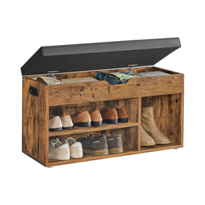Shoe Bench with Cushion & Storage – 3 Compartments - Karrari