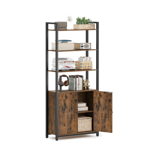 6-Tier Bookcase with Door - Karrari