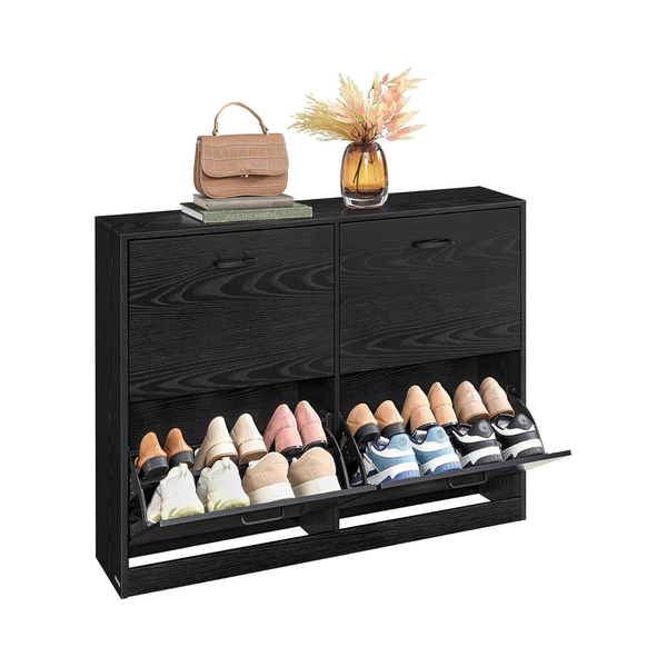 Shoe Storage Cabinet – 4 Flip Doors, Adjustable - Karrari