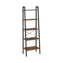 5-Tier Ladder Shelf – Industrial Bookcase - Karrari