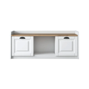 Shoe Cabinet with Storage - White & Walnut - Karrari