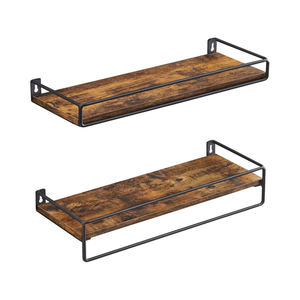 2-Piece Wall Floating Spice Rack Shelf with Pole - Karrari