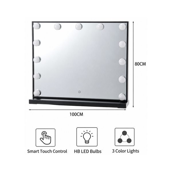 Hollywood LED Vanity Mirror  (80x100cm) - Karrari