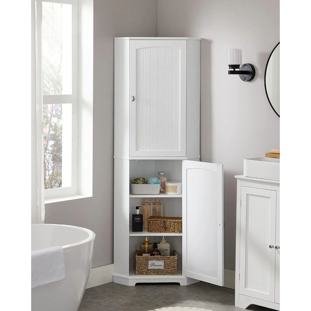 Corner Storage Cabinet with Adjustable Shelves - Karrari