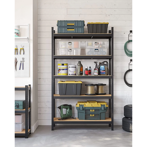 5-Tier Steel Shelving Unit – Boltless Garage Storage Rack (60x120x200cm) - Karrari