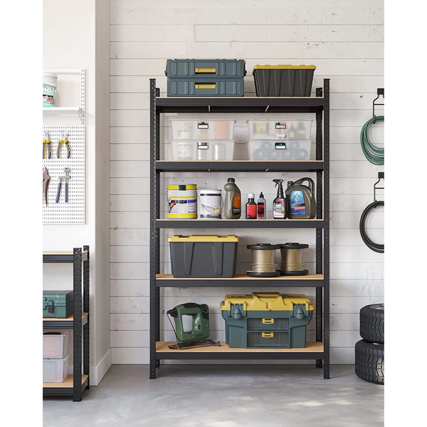 5-Tier Steel Shelving Unit – Boltless Garage Storage Rack (60x120x200cm) - Karrari