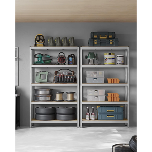 5-Tier Garage Storage Shelf – Steel, Boltless & Durable (60x120x200cm) - Karrari
