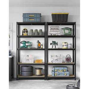 5-Tier Steel Storage Shelving Unit - Tool-Free Assembly (50x100x200cm) - Karrari