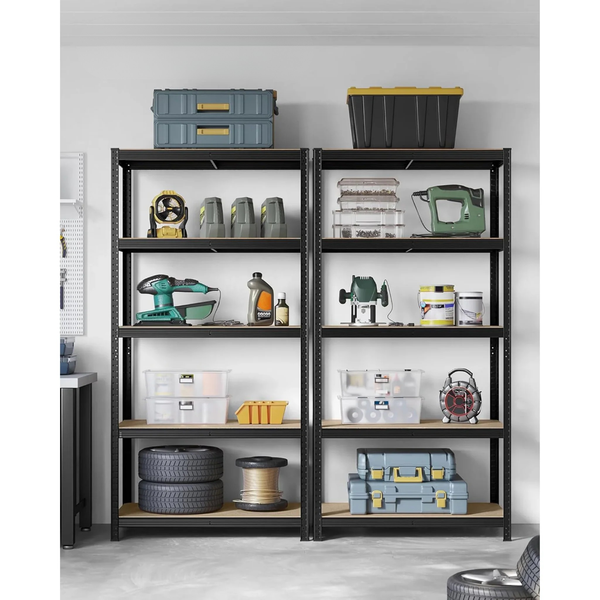5-Tier Steel Storage Shelving Unit - Tool-Free Assembly (50x100x200cm) - Karrari