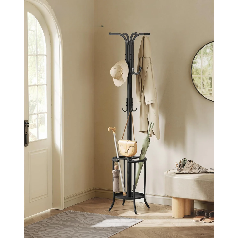 Coat Rack - Umbrella Holder, 12 Hooks - Karrari