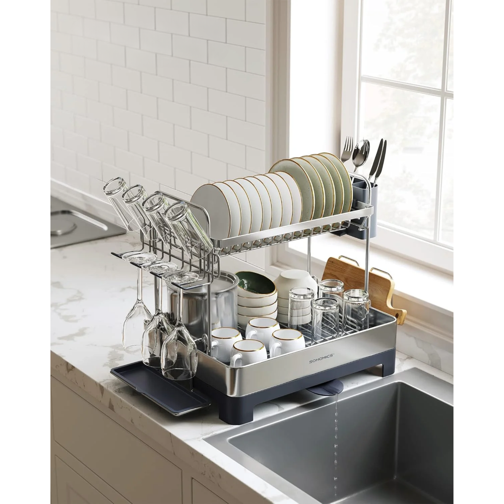 2-Tier Expandable Stainless Steel Rack - Karrari