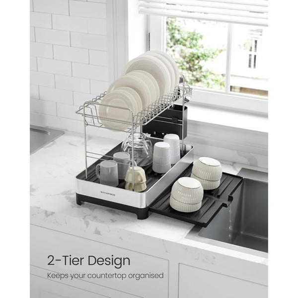 2-Tier Expandable Stainless Steel Rack - Karrari