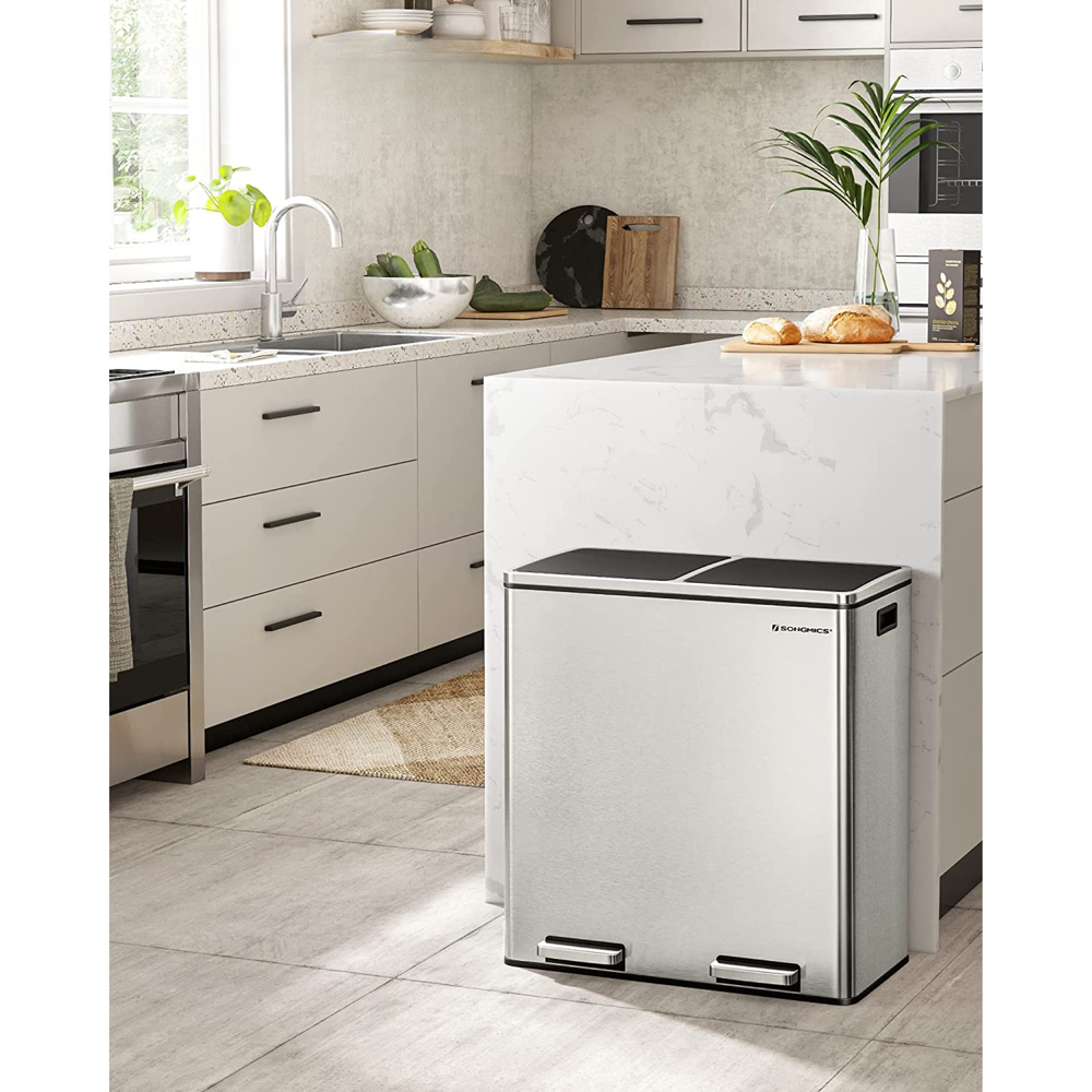 Double Pedal Bin 2×30L (2 Compartments) - Karrari