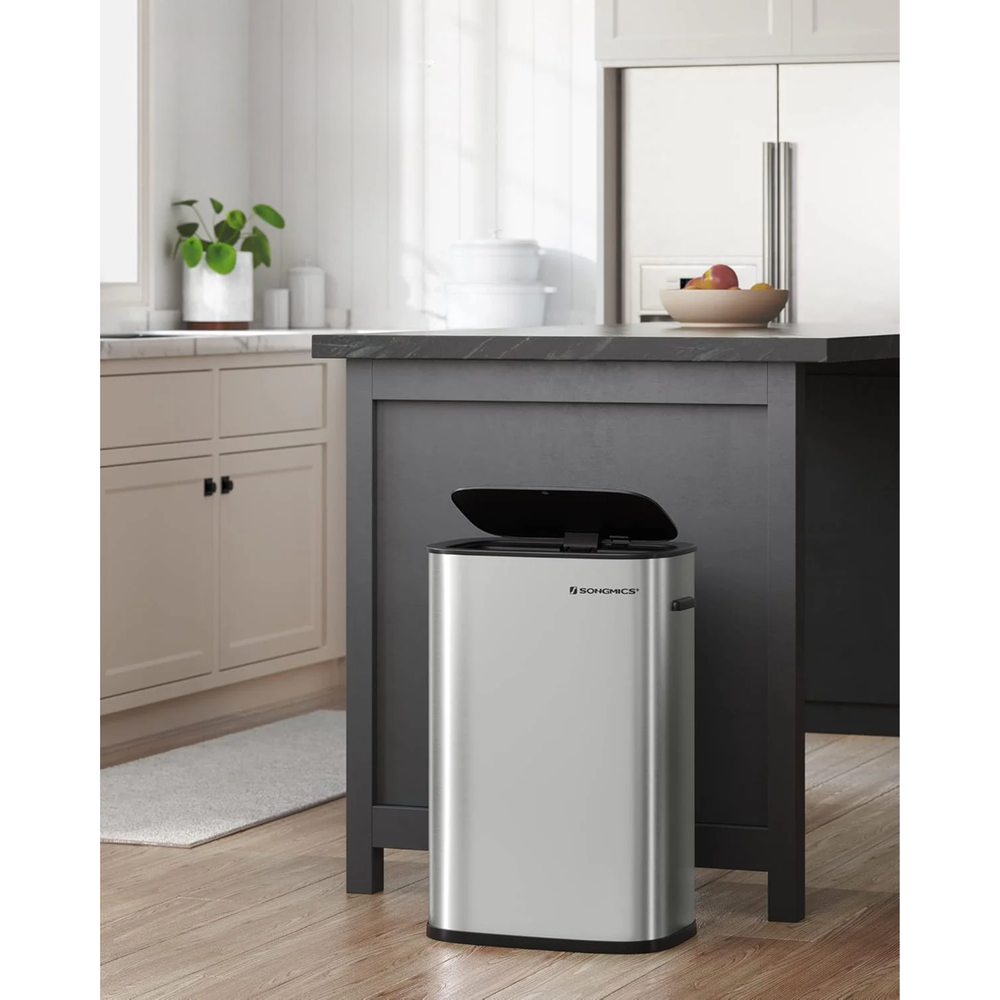 50L Stainless Steel Sensor Bin with Soft-Close Lid - Karrari