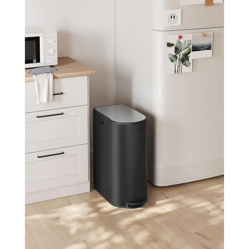 Slim Double Kitchen Bin – 30L + 20L Compartments - Karrari
