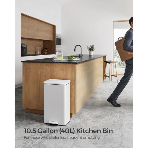 40L Steel Kitchen Pedal Bin (10.5 Gallon)