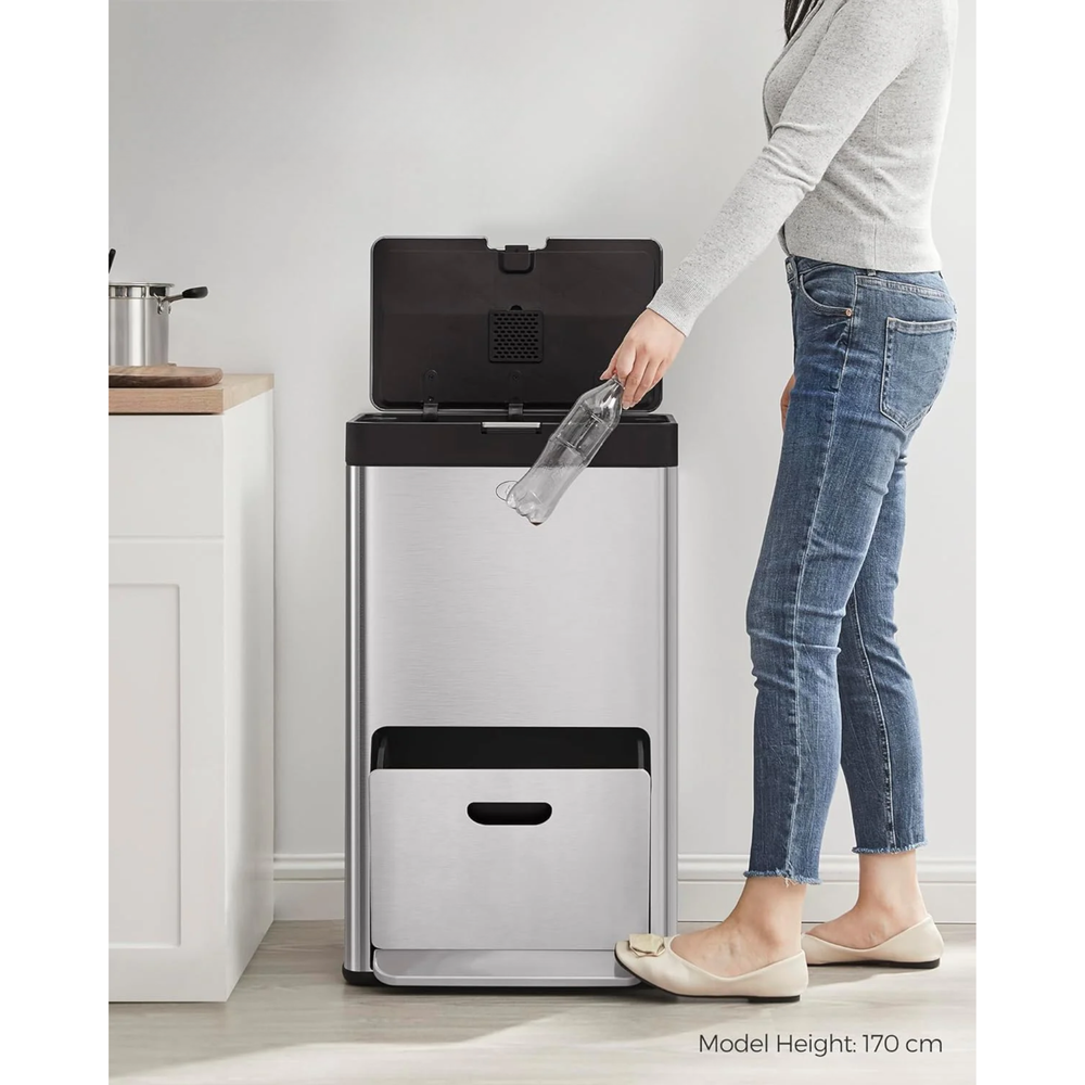 3-Compartment Kitchen Bin (2×17L + 26L) - Karrari