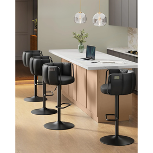 360° Swivel Bar Stools with Adjustable Height (Set of 2) - Karrari