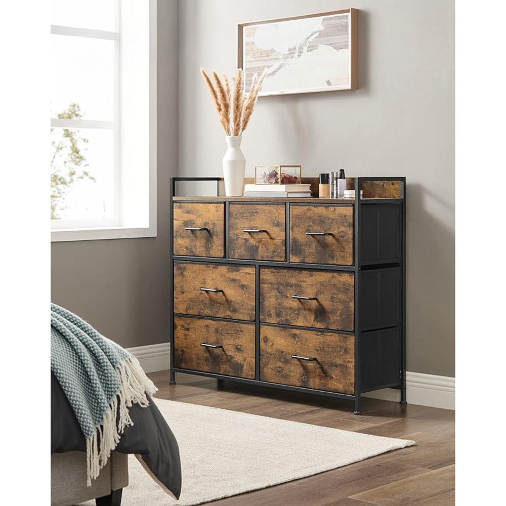 Bedroom Cabinet with 7 Fabric Drawers - Karrari