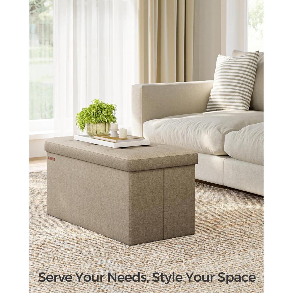 Storage Ottoman Bench – Folding Footrest - Karrari
