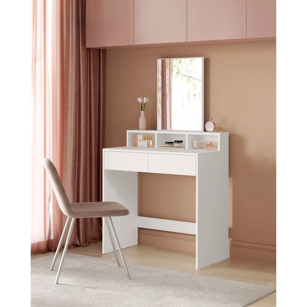 Dressing Table – Large Mirror, Drawers & Compartments - Karrari