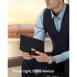 3-Watch Travel Case – Embossed PU Leather - Karrari
