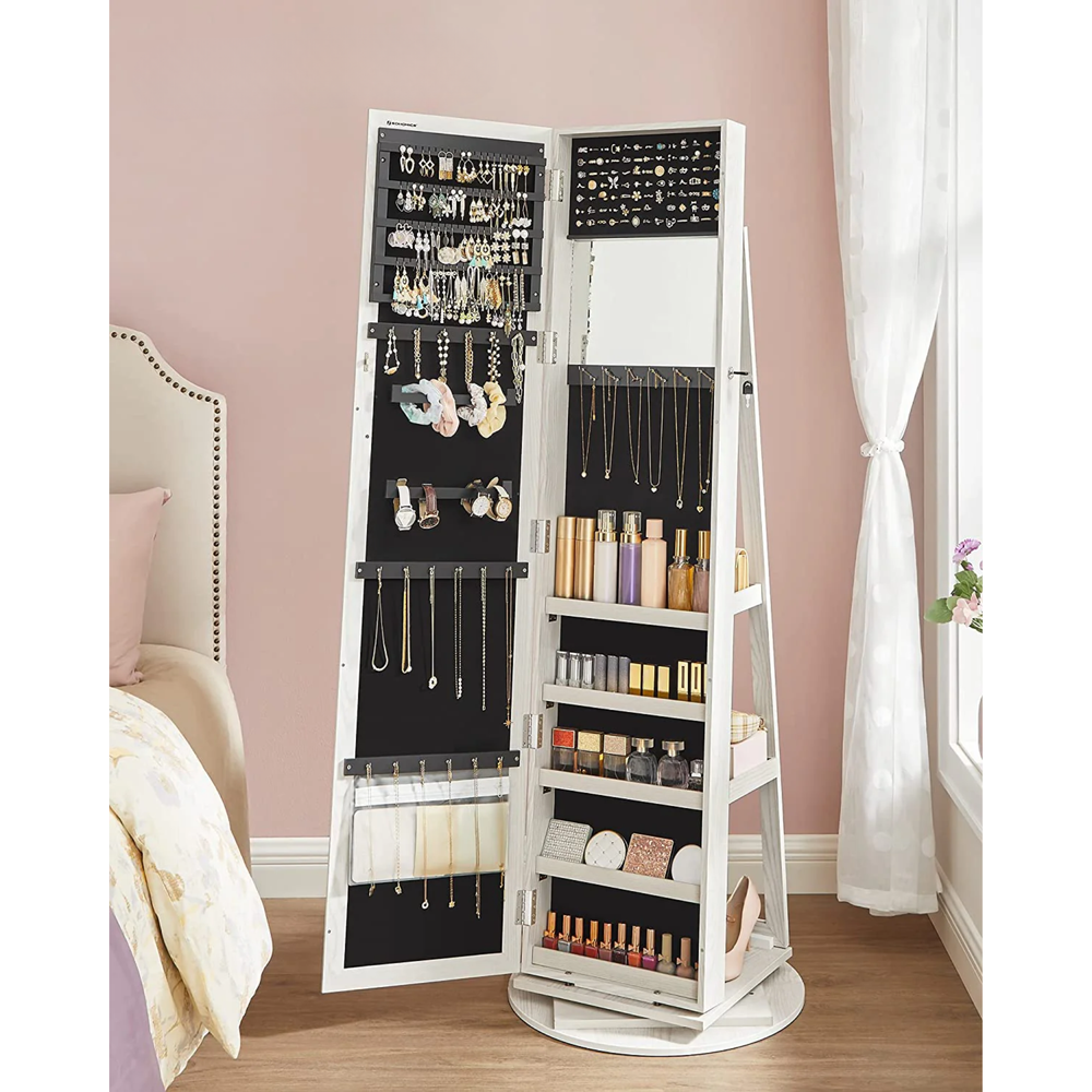 Freestanding Jewellery Cabinet with Full-Length Mirror - Karrari