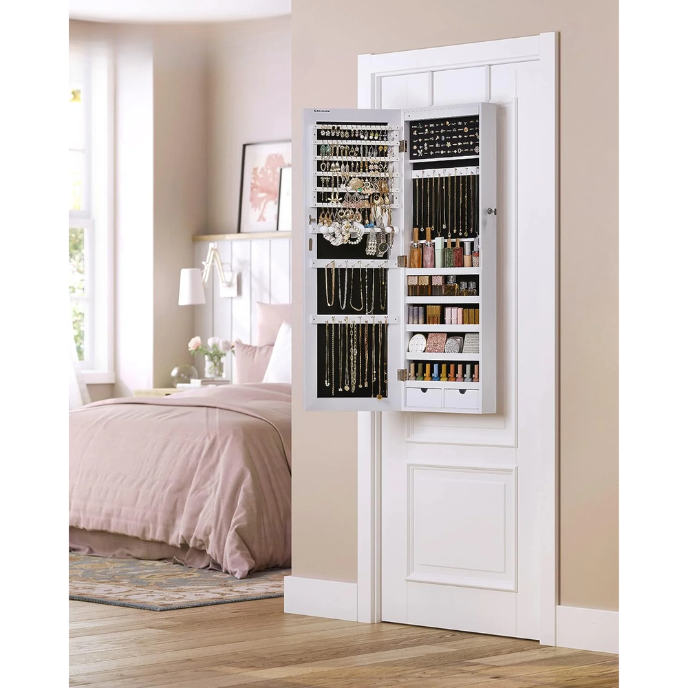 LED Jewellery Cabinet – Wall Mounted or Over-the-Door - Karrari