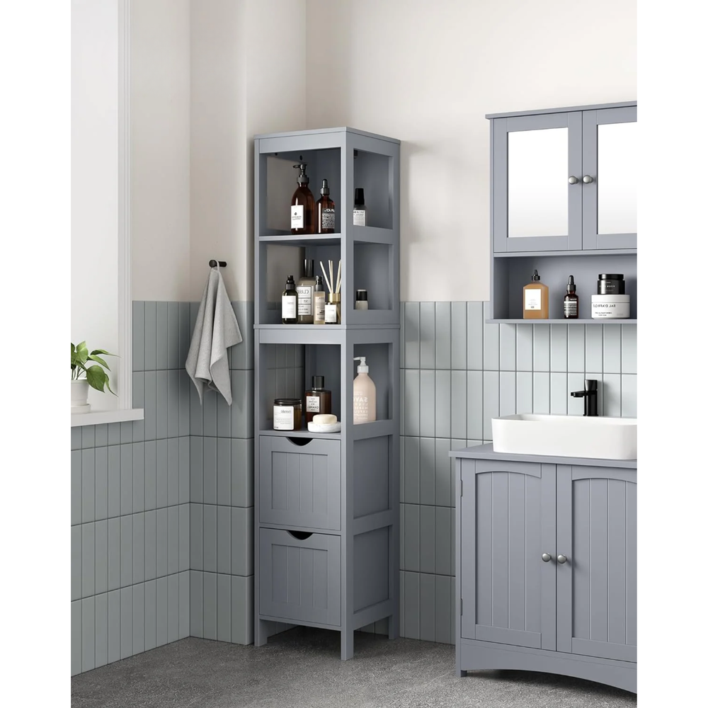 Tall Bathroom Floor Cabinet - Karrari