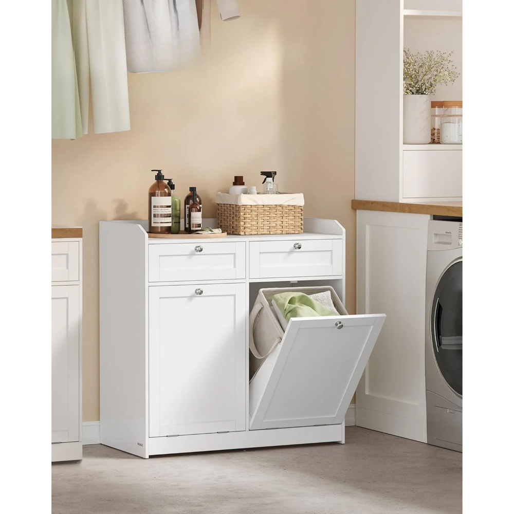 Bathroom Cabinet with 2 Laundry Baskets & Drawers - Karrari