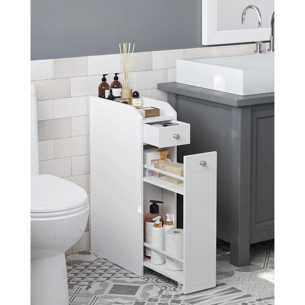 Narrow Bathroom Cabinet with Drawers - Karrari